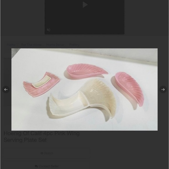 Vintage HOENIG of California MCM chip and dip set. Includes wooden lazy susan! - Picture 4 of 6